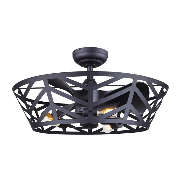 Ventilateur Maud Noir Mat