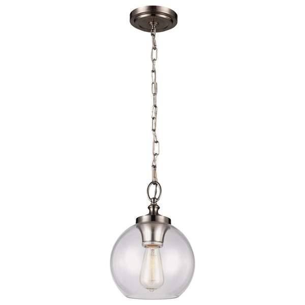 Suspendu Simple Tabby Argent brossé