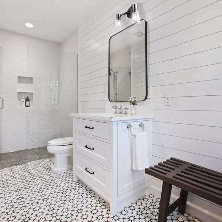 Murale salle de bain Davina Noir Mat