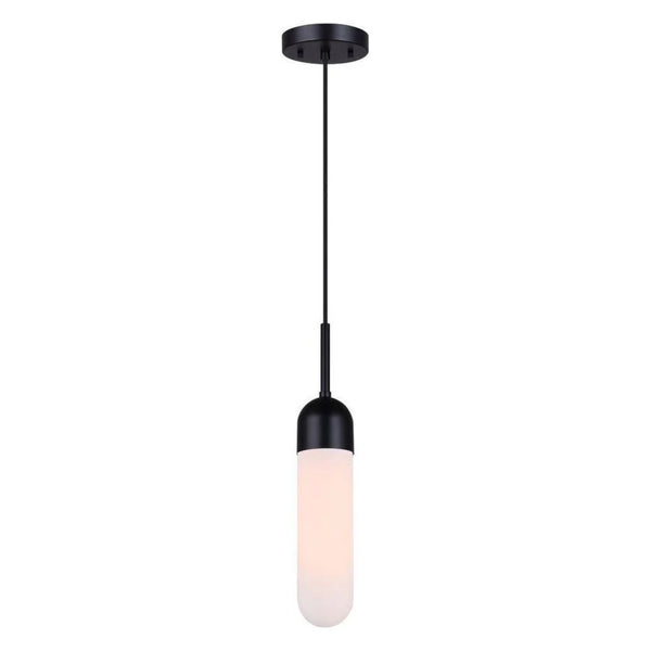 Suspendu Simple Bevin Noir Mat