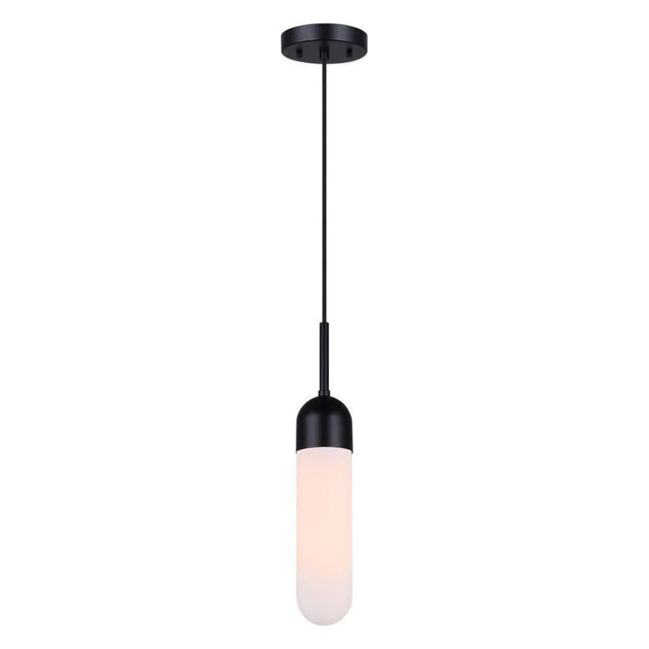 Suspendu Simple Bevin Noir Mat